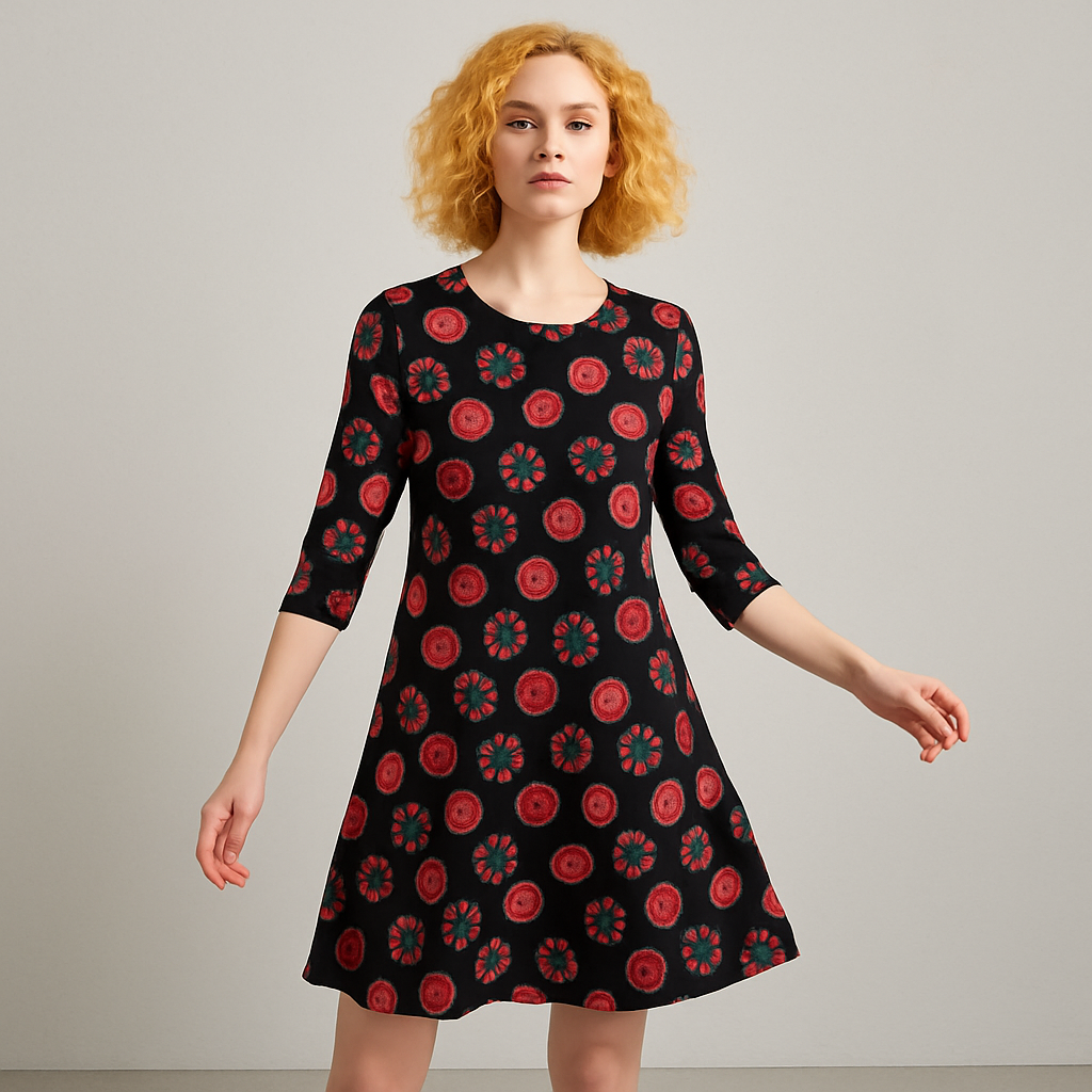 Novelty Print Dress