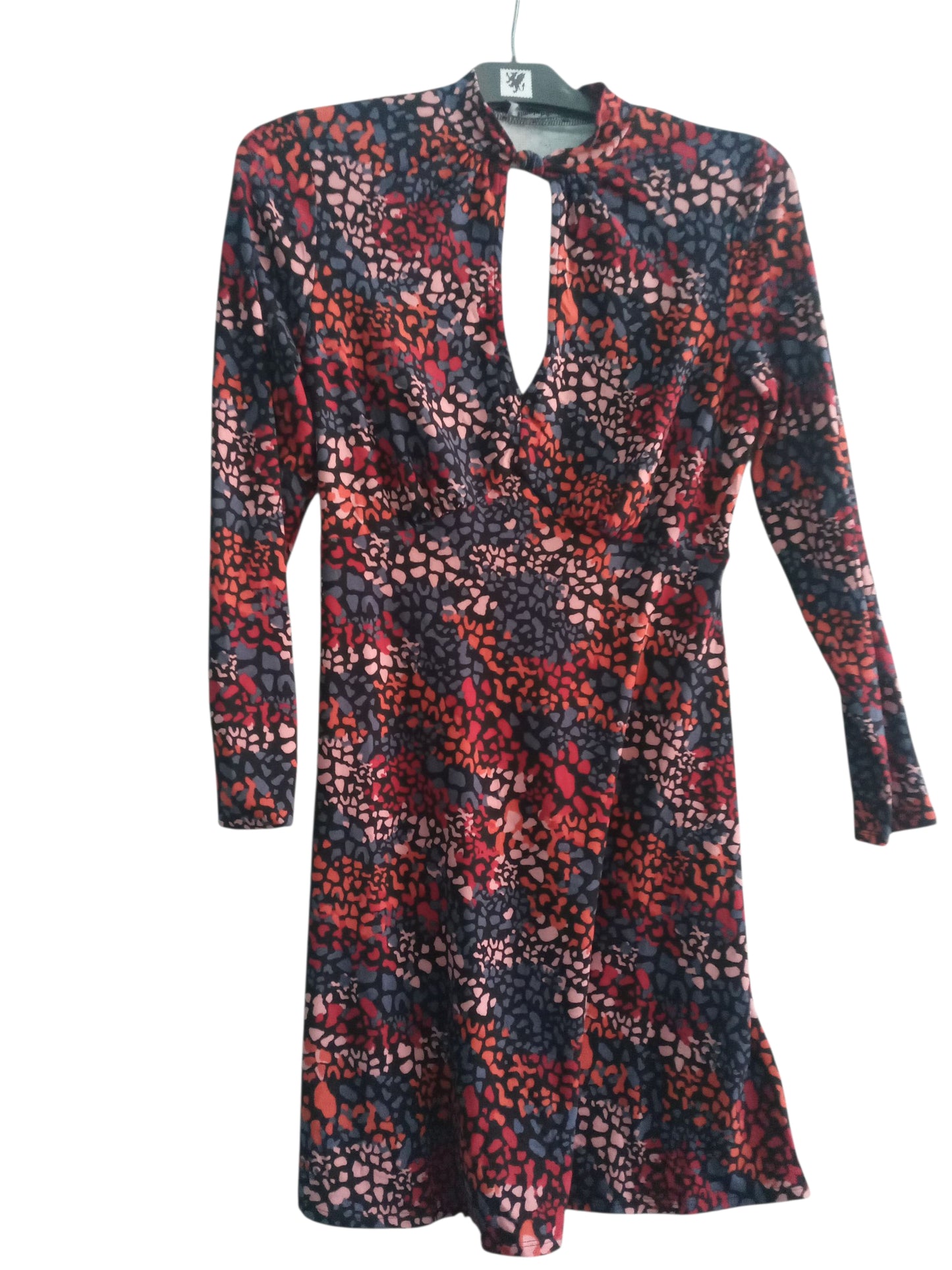 Supersoft Jersey Keyhole Animal Print Skater Dress