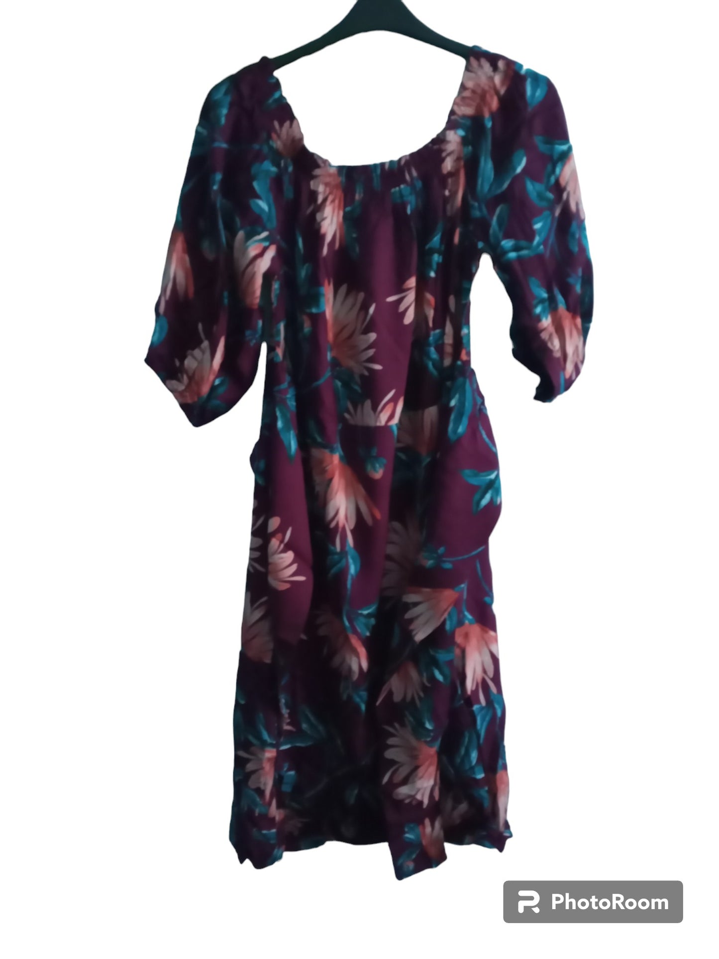 Print Bardot Dress