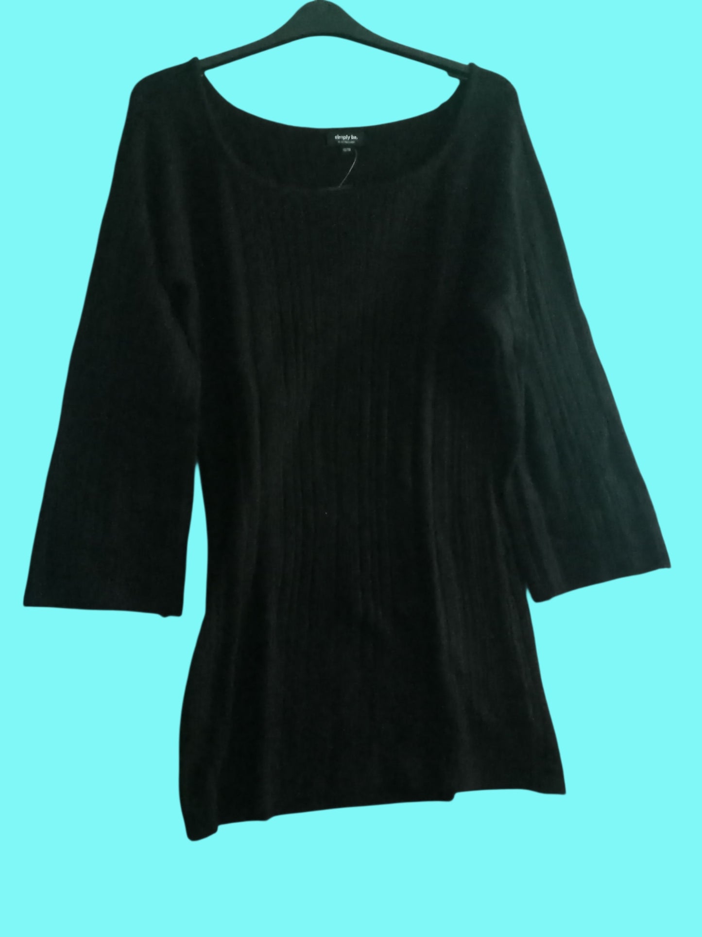 Black Rib Dress QE154