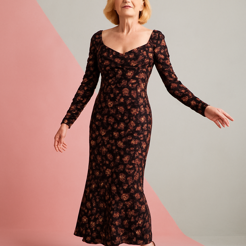 Paisley Print Supersoft Midi Dress