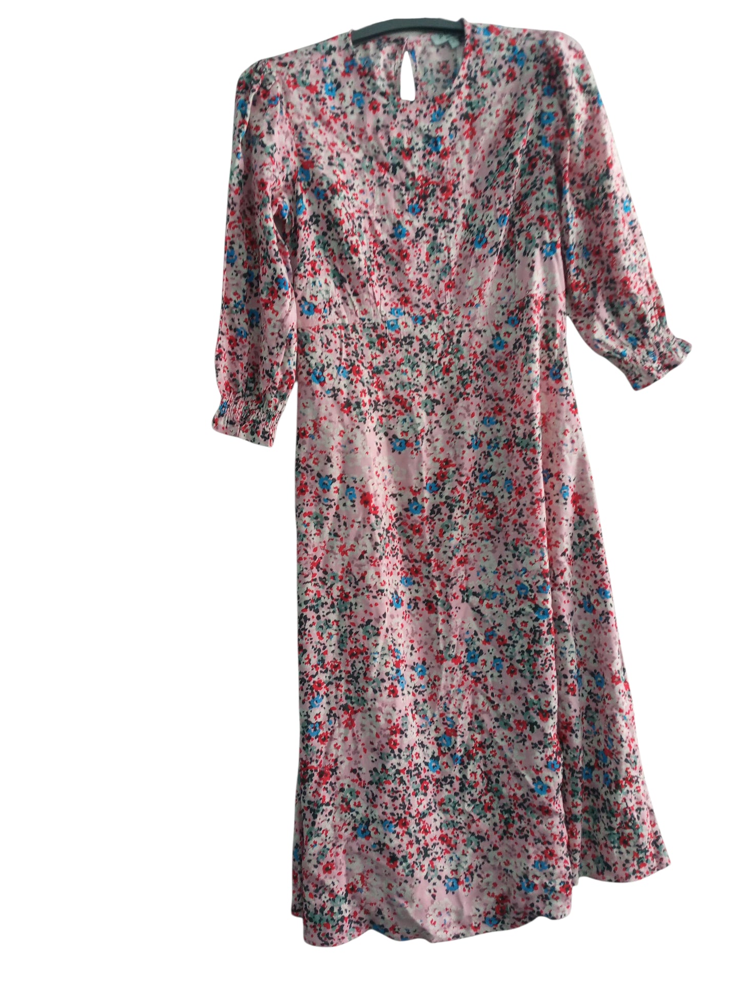 Pink Multi Midi Tea Dress