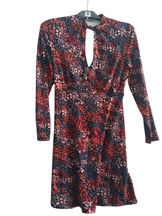 Supersoft Jersey Keyhole Animal Print Skater Dress