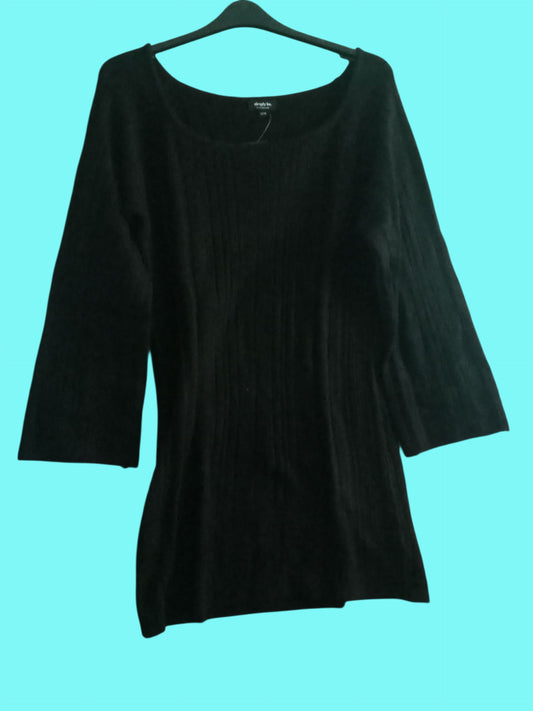 Black Rib Dress QE154