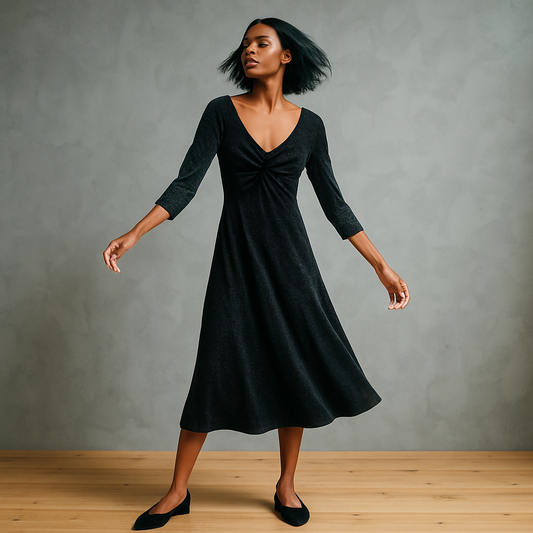 Ditsy Floral Mesh Midi Dress