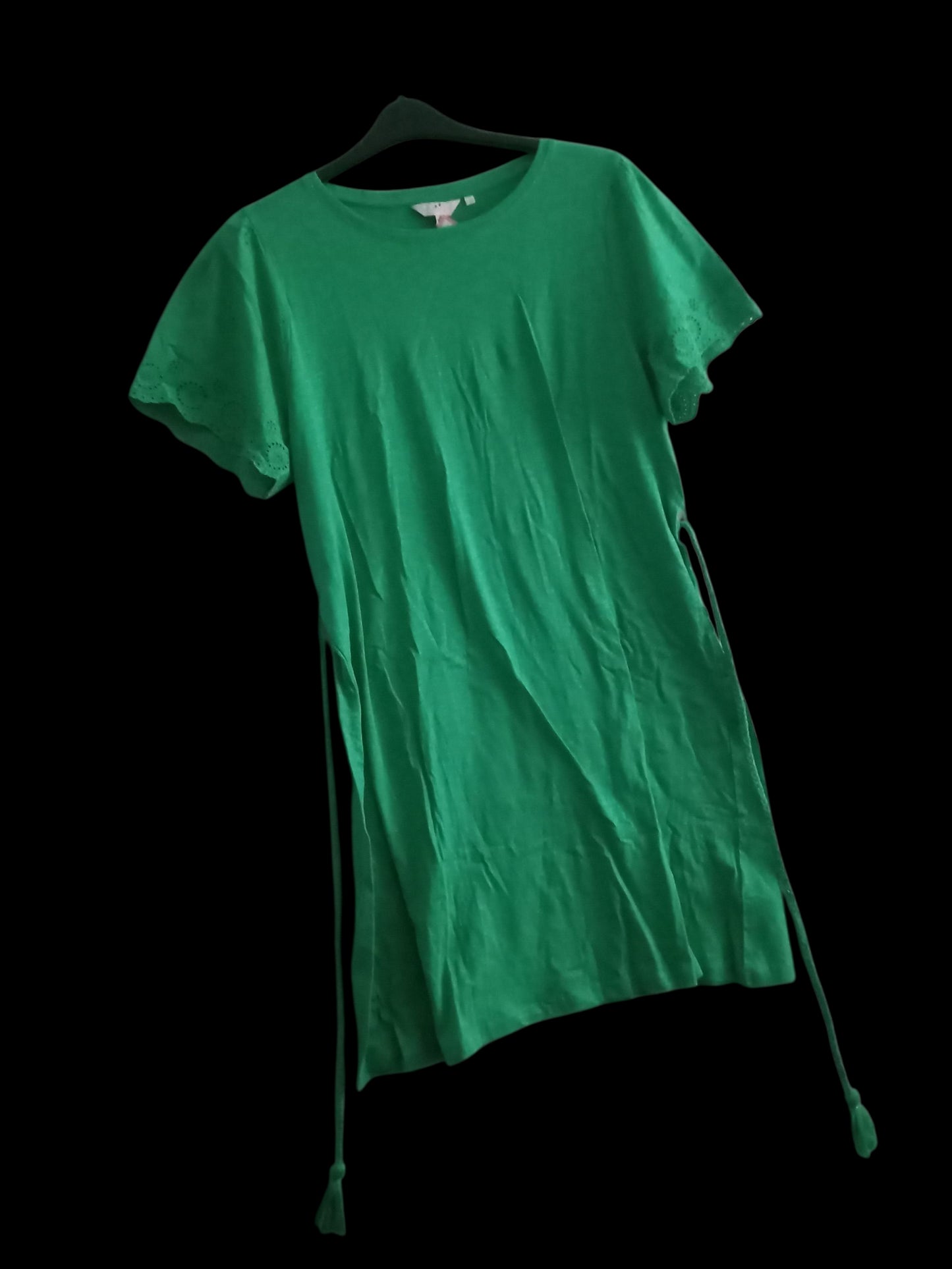 Green Broderie Dress EG520