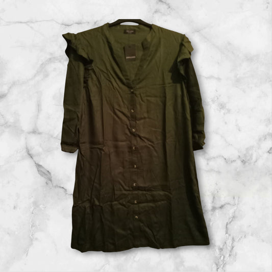 Dark Green Viscose Shirt Dress FH966