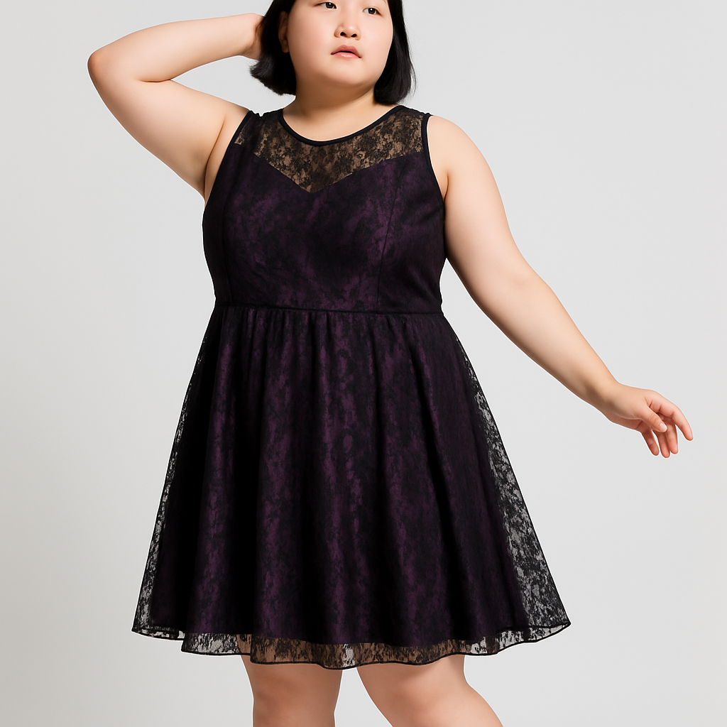 Purple Lace Dress