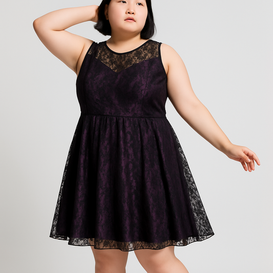 Purple Lace Dress