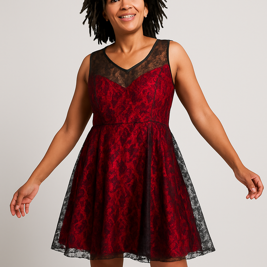 Red Lace Dress