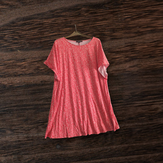 Red Print Swing Dress WM501